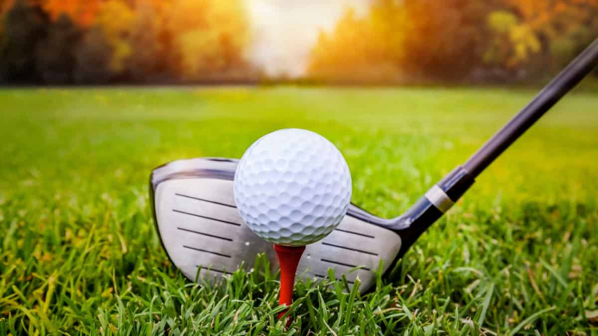 Golf Ball And Club