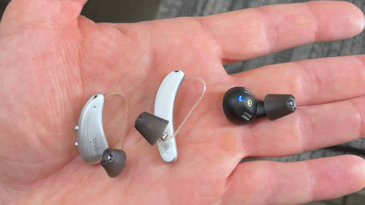 Hearing aids come in a variety of shapes, sizes, colors, and power levels.