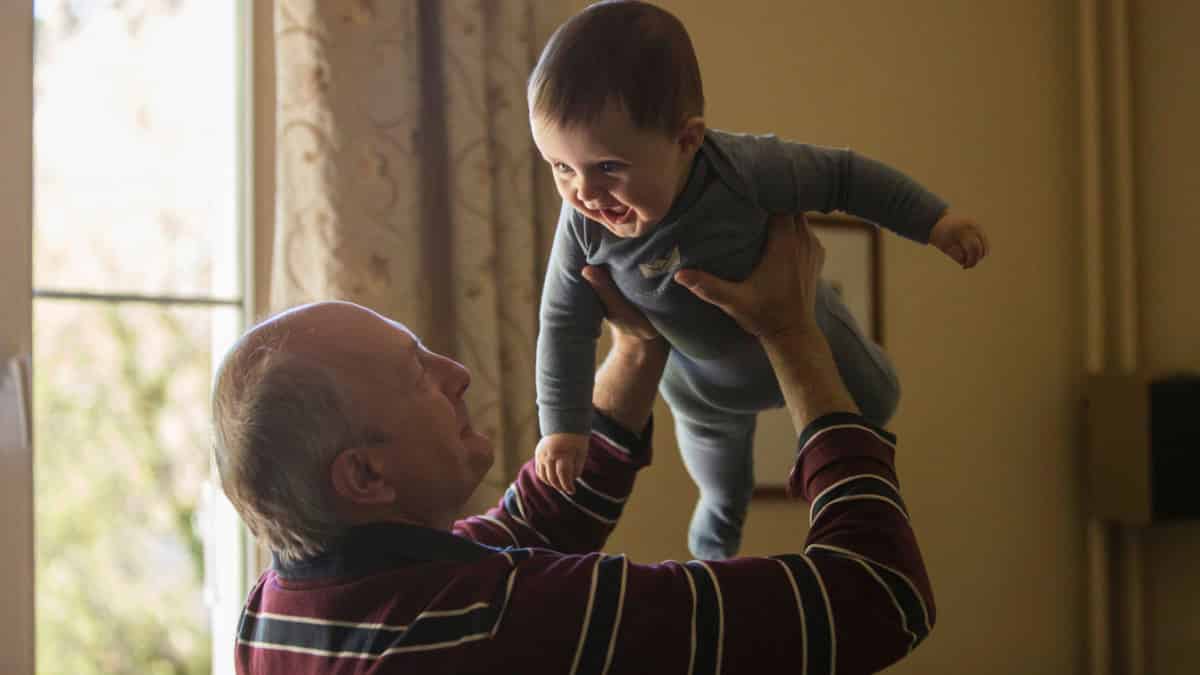 Senior With Grandchild