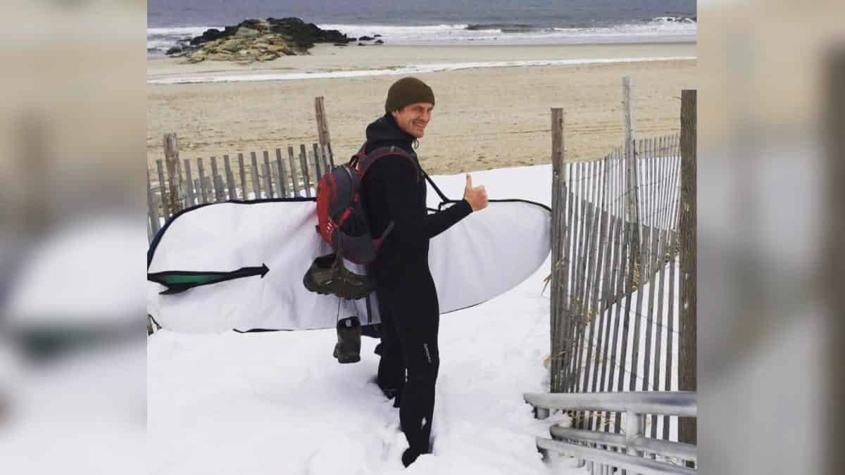 Patrick Freuler Surfing In Snow