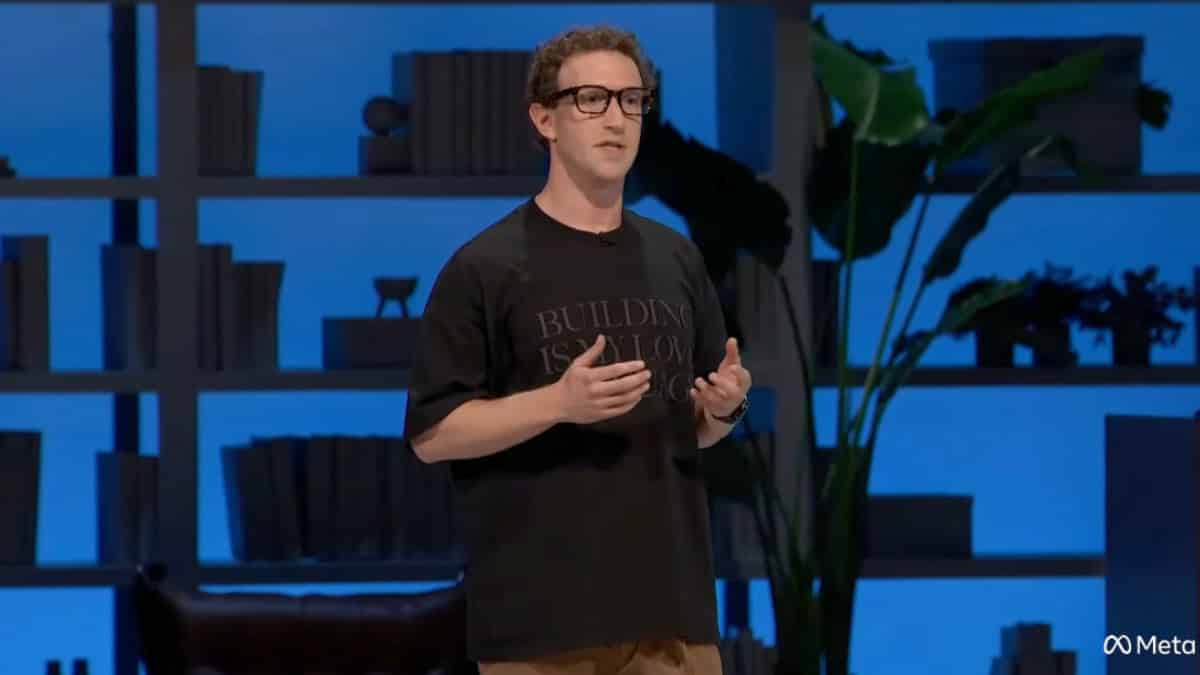 Meta CEO Mark Zuckerberg in a screenshot from Meta Connect.