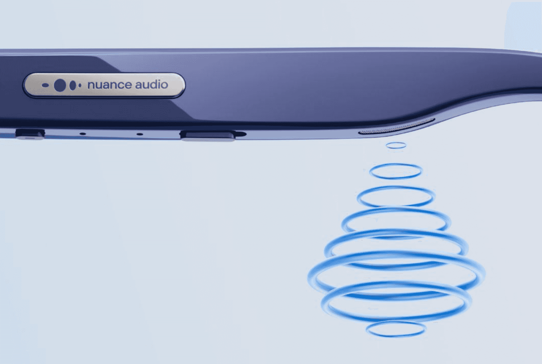Nuance Audio and Nuance Audio Plus use an open-ear amplification system via receivers hidden in the glasses' temples.